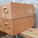 Set of 4 industrial metal lockers