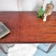 Table teck avec rallonges