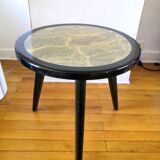 Pedestal table piece of sofa fiberglass 60s