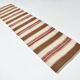 Brown & Beige Striped Vintage Kilim Runner Rug, 78x327Cm