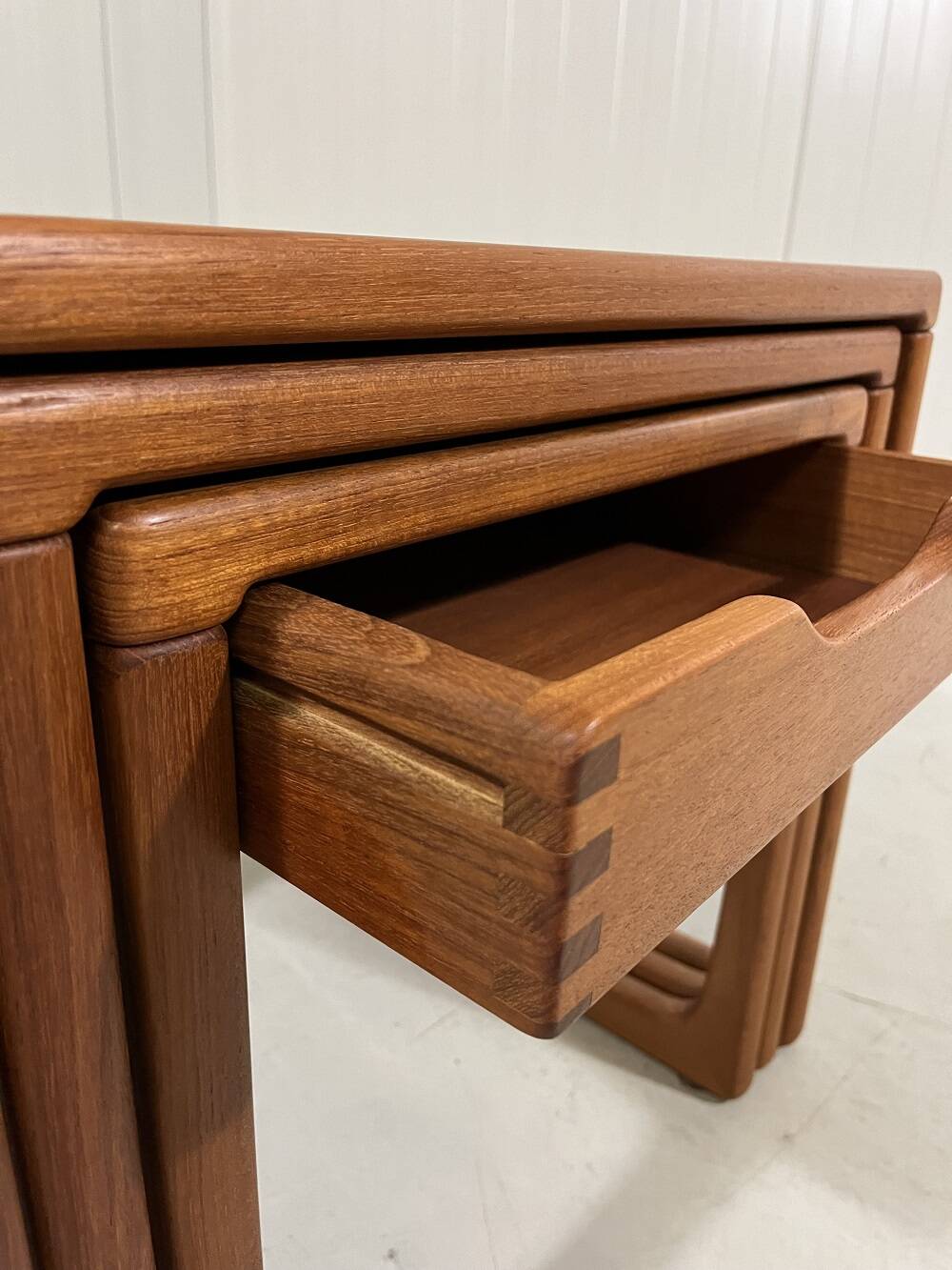 BR Gelsted teak nesting tables with drawer Denmark