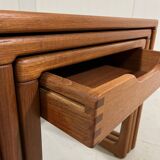 BR Gelsted teak nesting tables with drawer Denmark