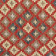 Handwoven geometric wool rug afghan kilim flatwoven carpet- 102x165cm
