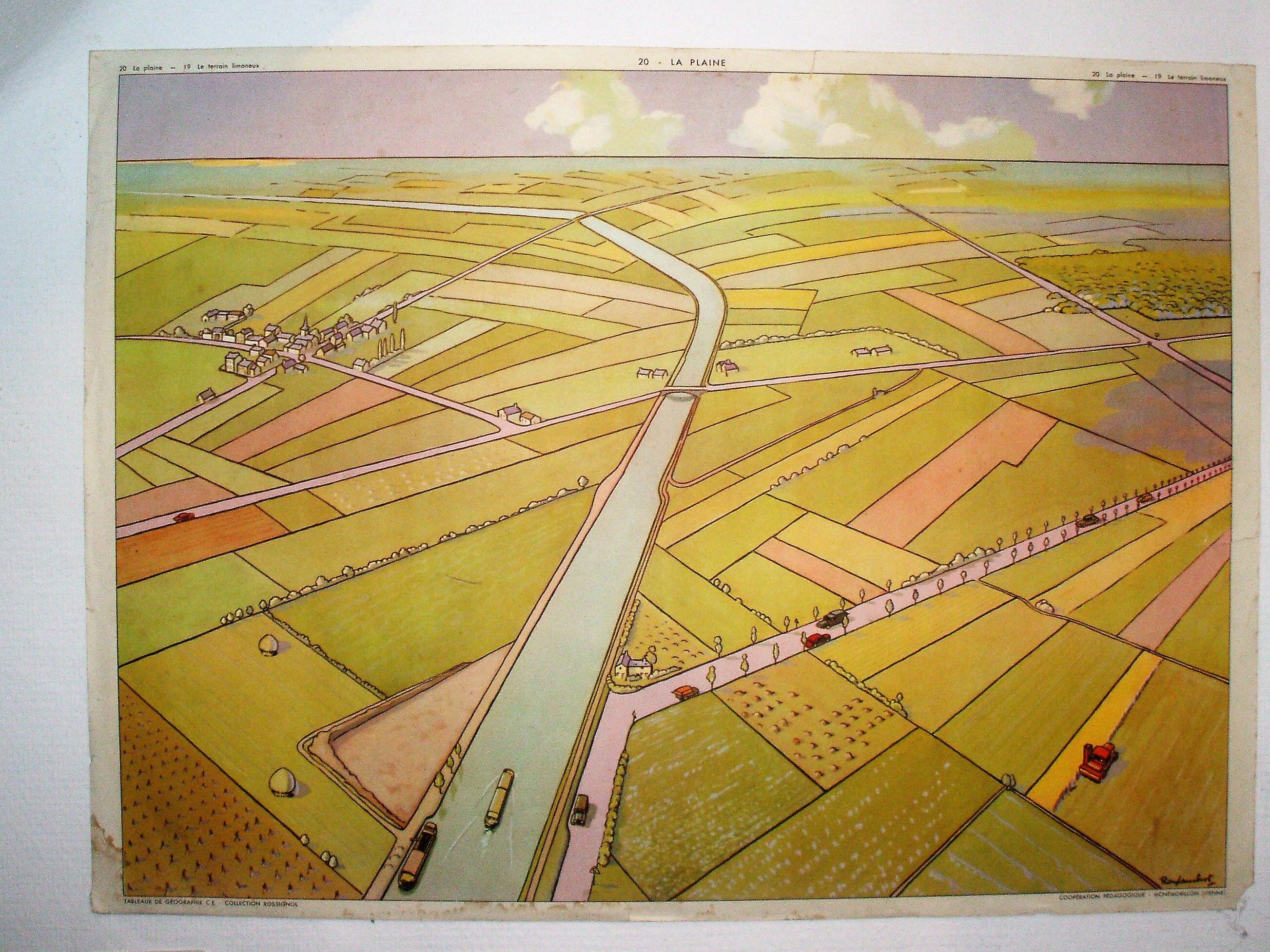 The silty ground plain school poster