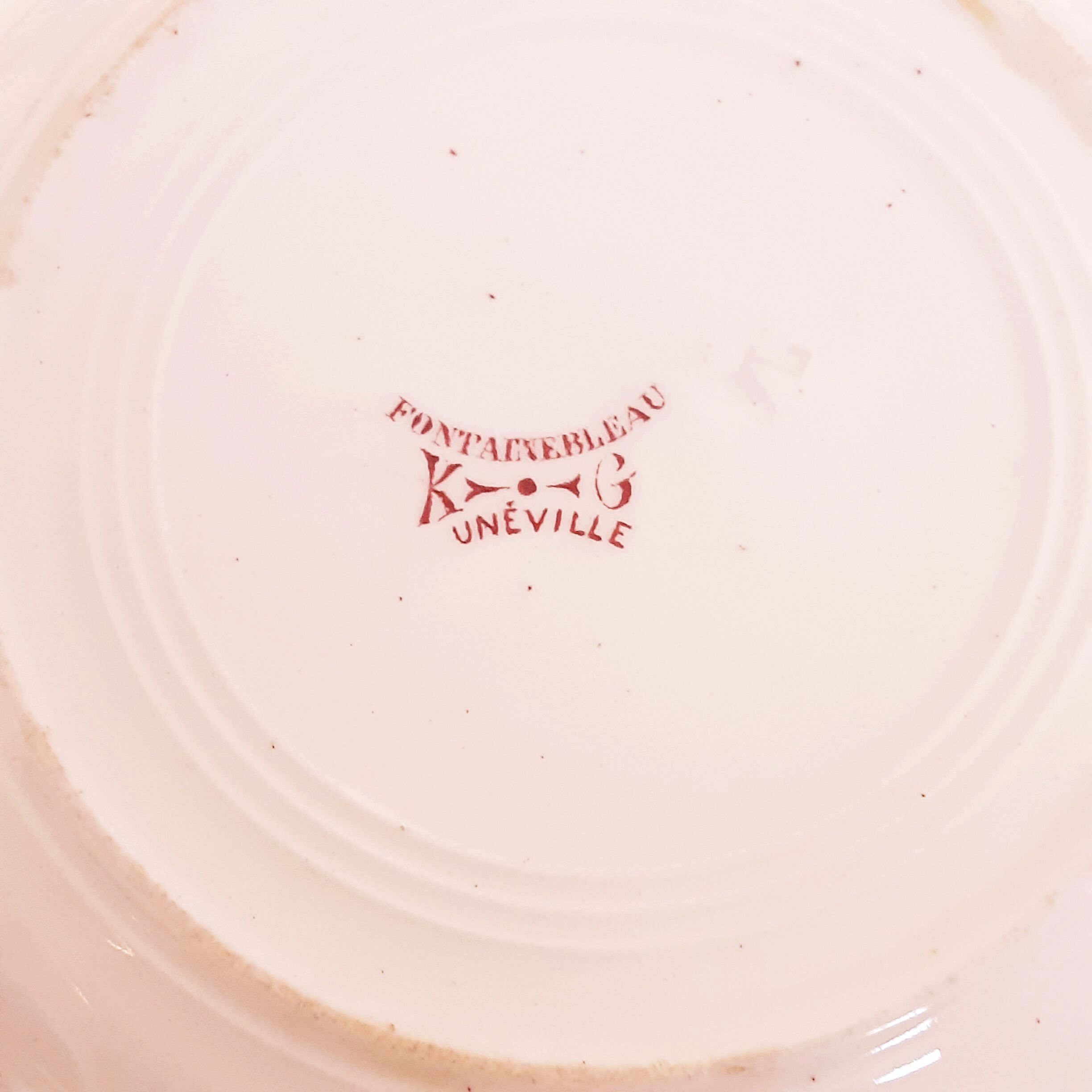 Fontainebleau hollow plates KG Lunéville