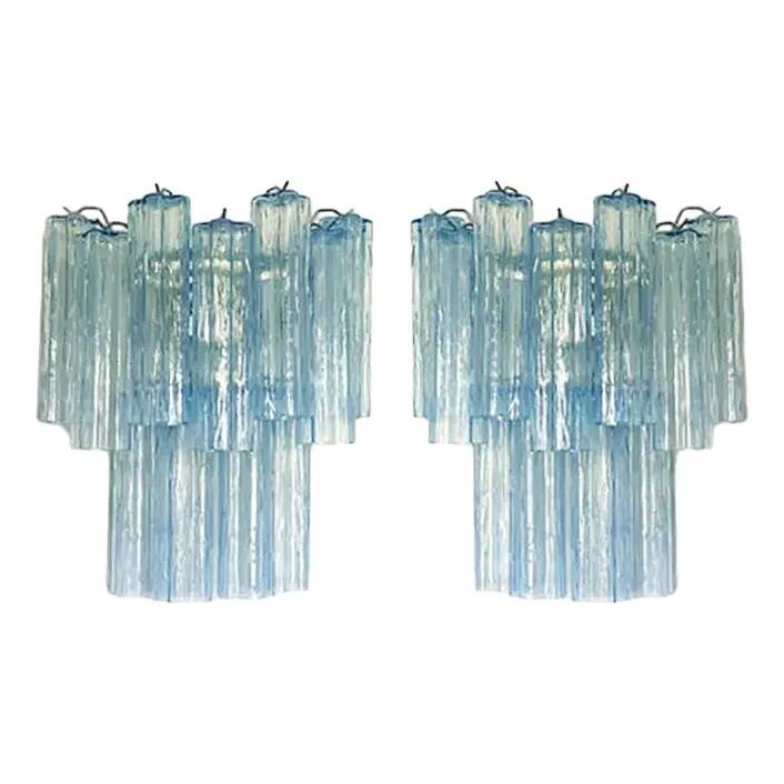 Pair of Modern Glass Sconces Designed by Simoeng