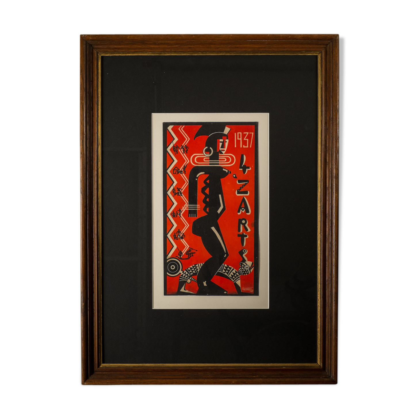 poster for the Bal Bambara des Quat' Z'arts - Paris 1937