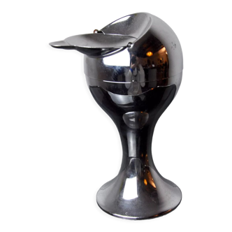 Space age ashtray, chrome, italy, 1970