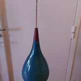 Scandinavian glass pendant light Holmegaard 50, 60's