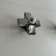 Pair of wall lamps in chromed metal France 1970