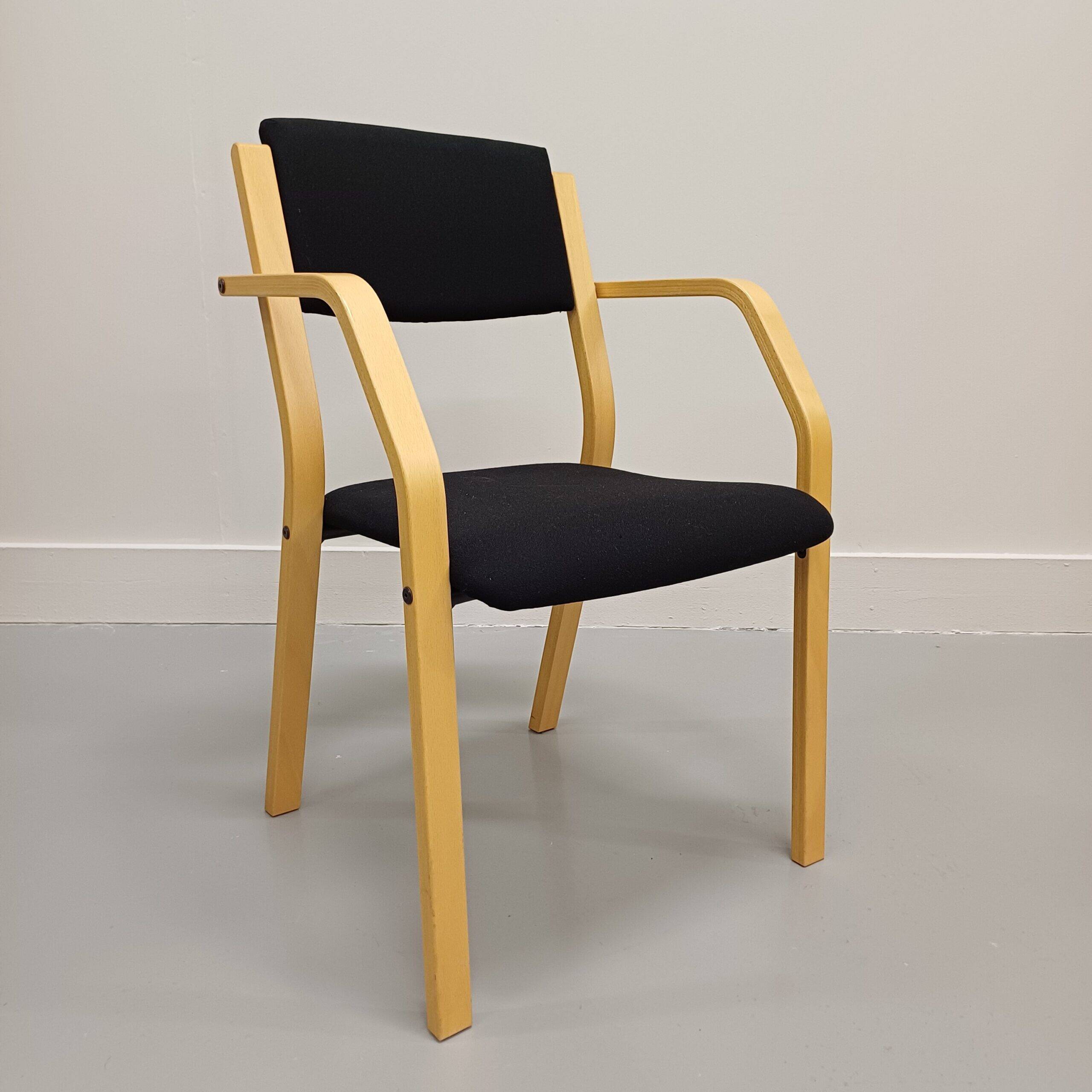 Scandinavian conference chair by LANA Design, made of beech – Denmark, 1960s