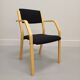 Scandinavian conference chair by LANA Design, made of beech – Denmark, 1960s
