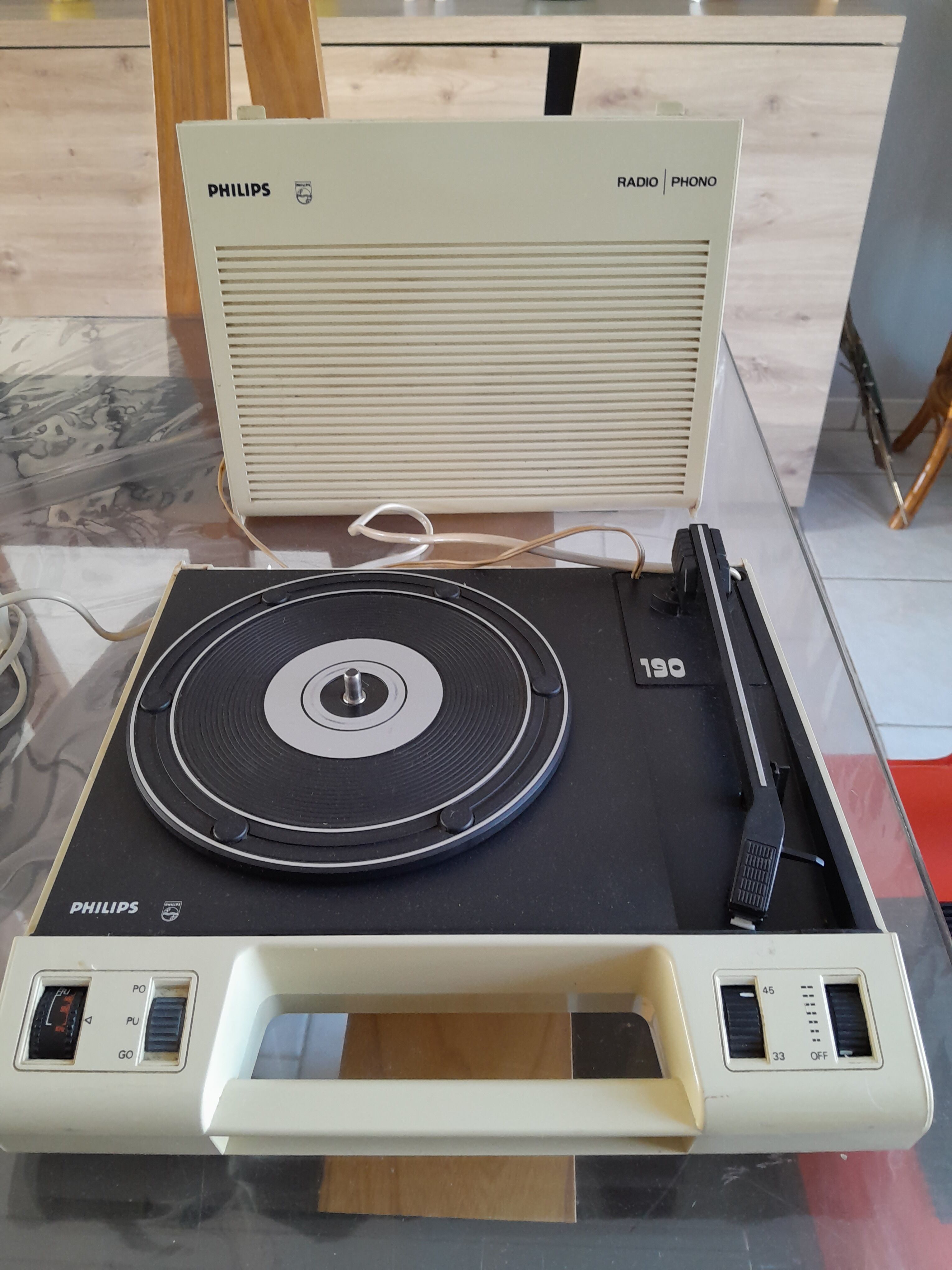 Tourne disque vintage Philips - Photo, audio & vidéo