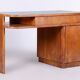 Czech Art Deco Cherry Writing Desk attributed to J. Halabala for Up Zavody, 1930s