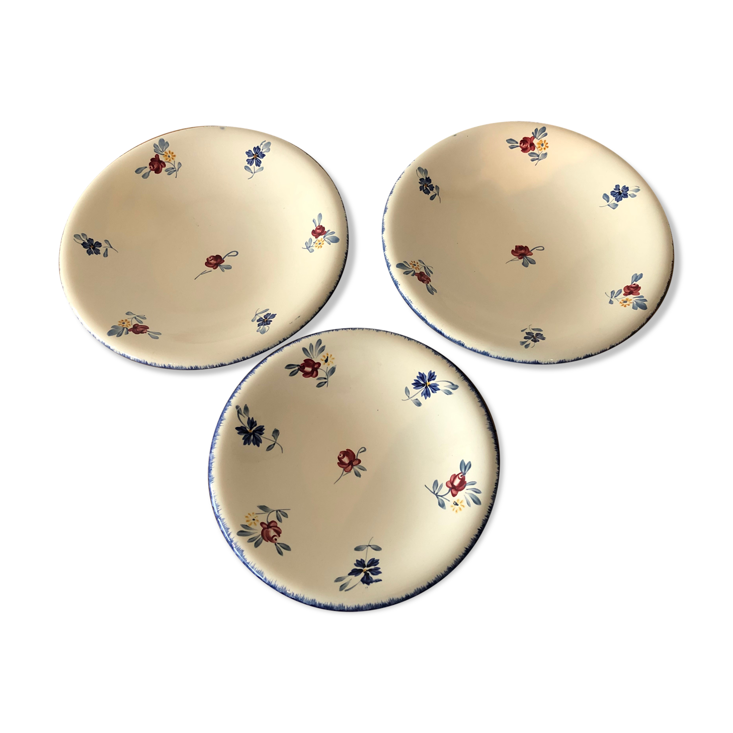 3-course vintage service, Digoin Sarreguemines