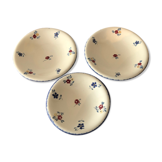 3-course vintage service, Digoin Sarreguemines