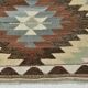 3x10 Cream & Brown Vintage Kilim Runner Rug, 81x306Cm