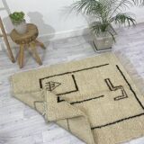 Handmade wool Berber rug 200 X 100 CM