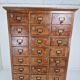 Dutch Industrial Oak Filling Apothecary or Archive Cabinet, Ca. 1900