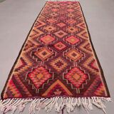 Old turkish kilim runner 360x107 cm