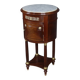Small Tambour Table in Mahogany, Louis XVI style – Late 19th century