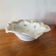 White and Gold Limoges Porcelain Bowl