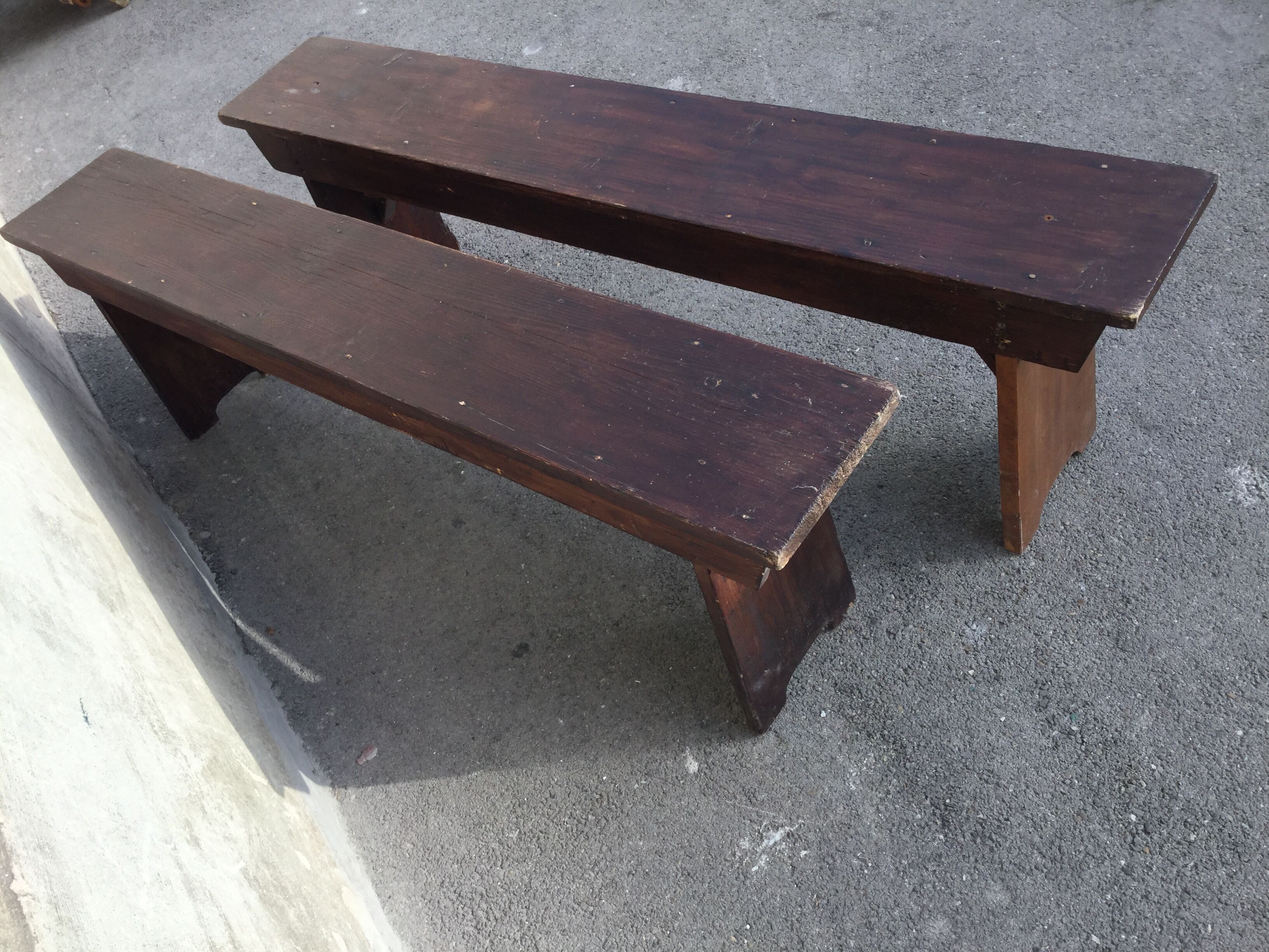 Vintage wooden bench