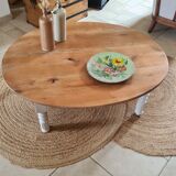 Table basse ovale charme campagne
