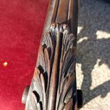 Pair of antique armchairs, carved in walnut