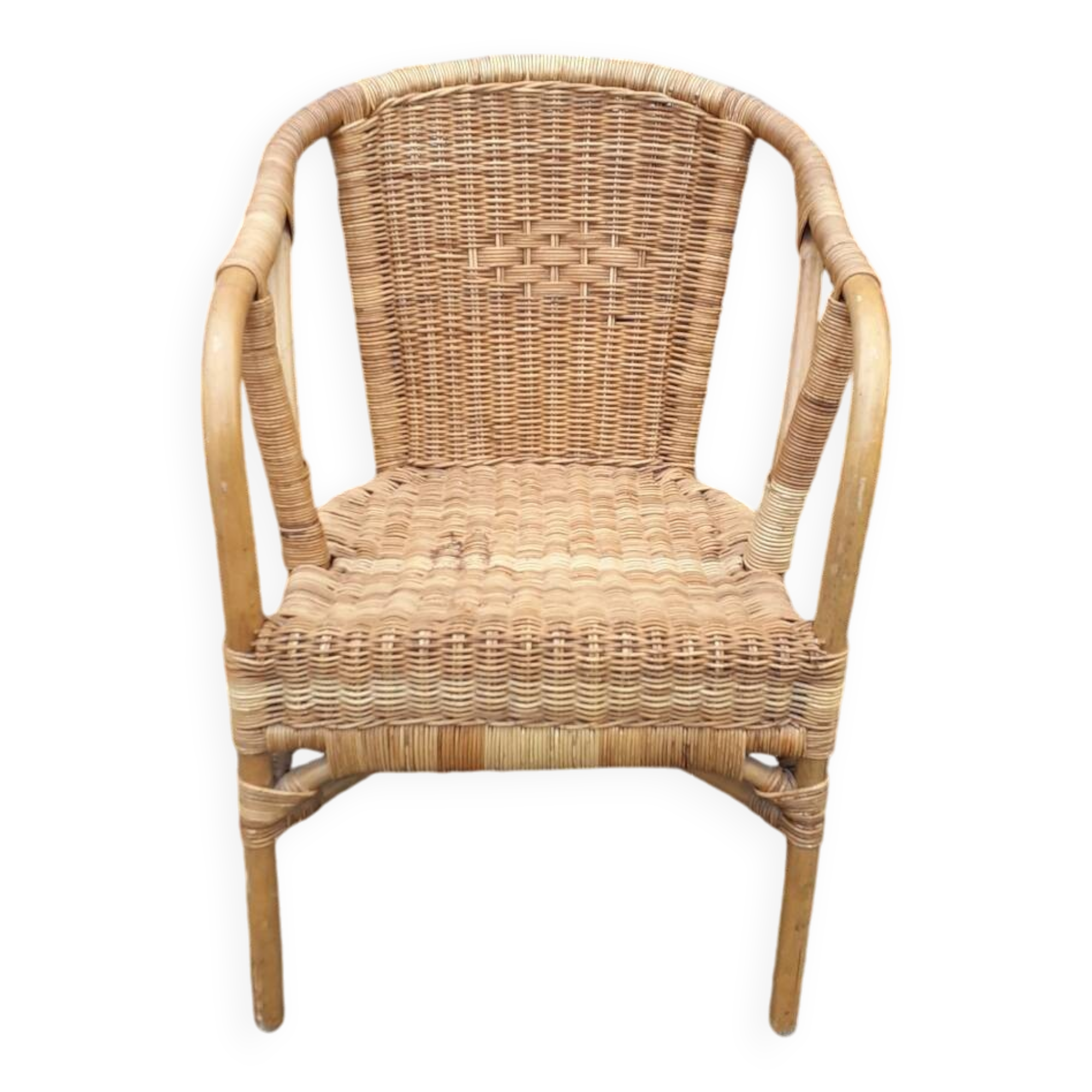 Wicker armchair