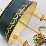 Hot water bottle lamp in solid bronze gilded louis XVI style "Lucien Gau"