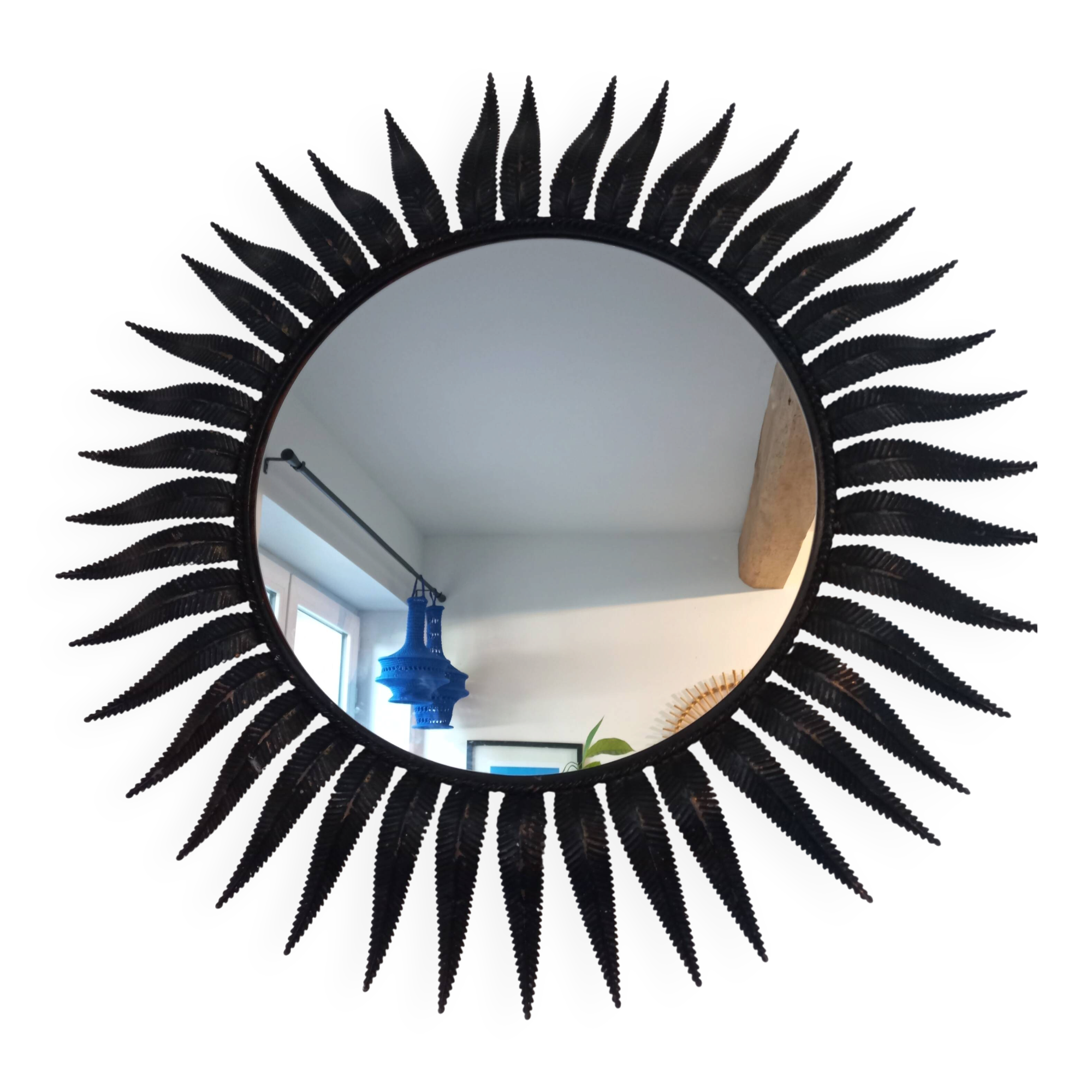 miroir métal 60s