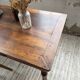 Table de ferme ou table de drapier noyer massif 1900