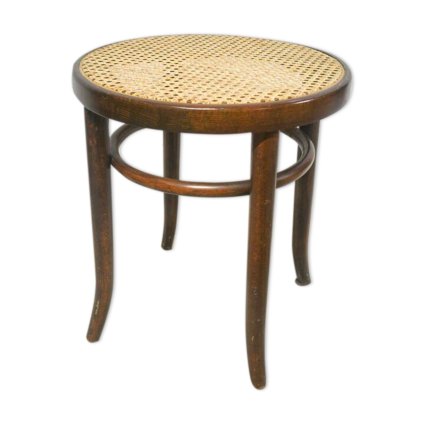 Wooden stool and cannage