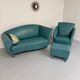 Living room sofa and armchair Atlantis design from the 90s by Wittmann vintage