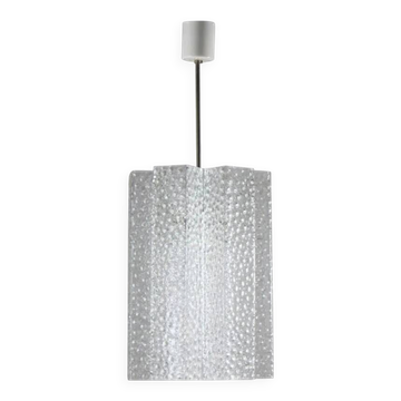 Vintage Glass Chandelier by Kamenický Šenov, 1960s