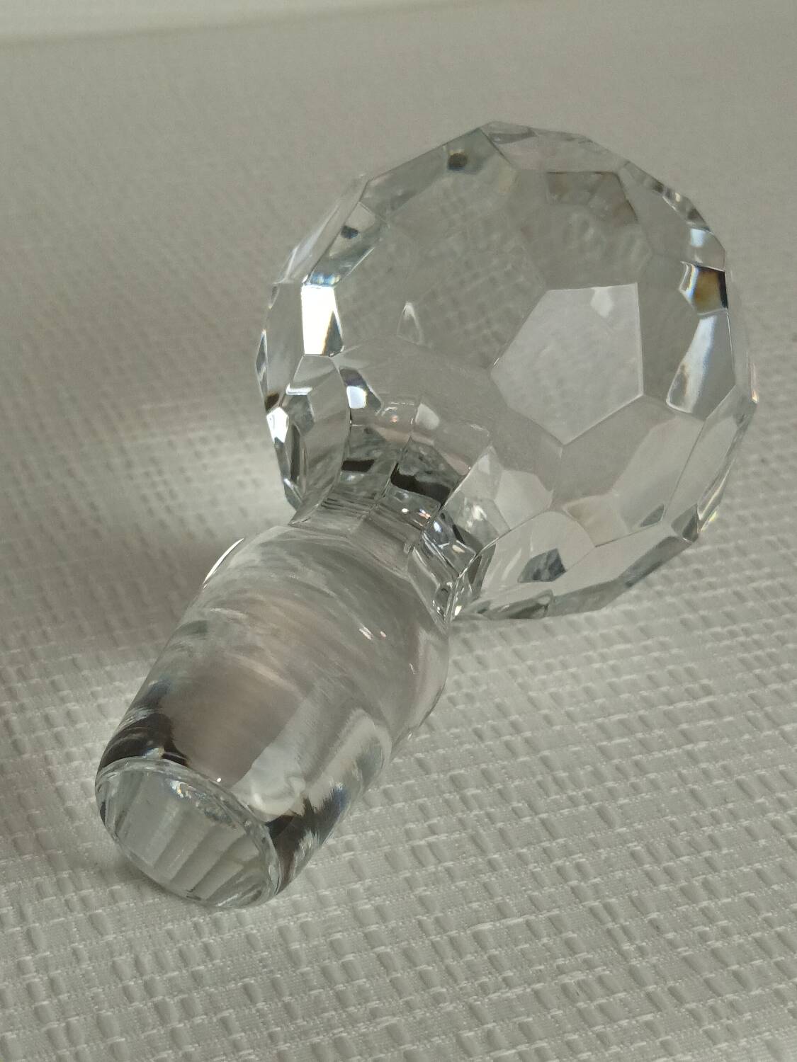 Vintage crystal whisky carafe Lancel Paris