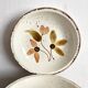 Gien deep plates, floral decoration, 70s