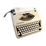 Blue green baby hermes typewriter