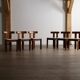 Ensemble de 6 chaises de salle à manger par Luigi Vaghi pour Former, Italie, années 1960.