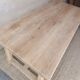 Solid wood farmhouse table