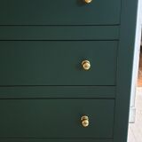 Chest of drawers in oak compass feet