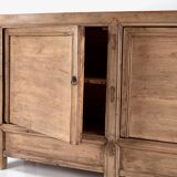 Ancien buffet en bois de pin à trois portes (vers 1920)