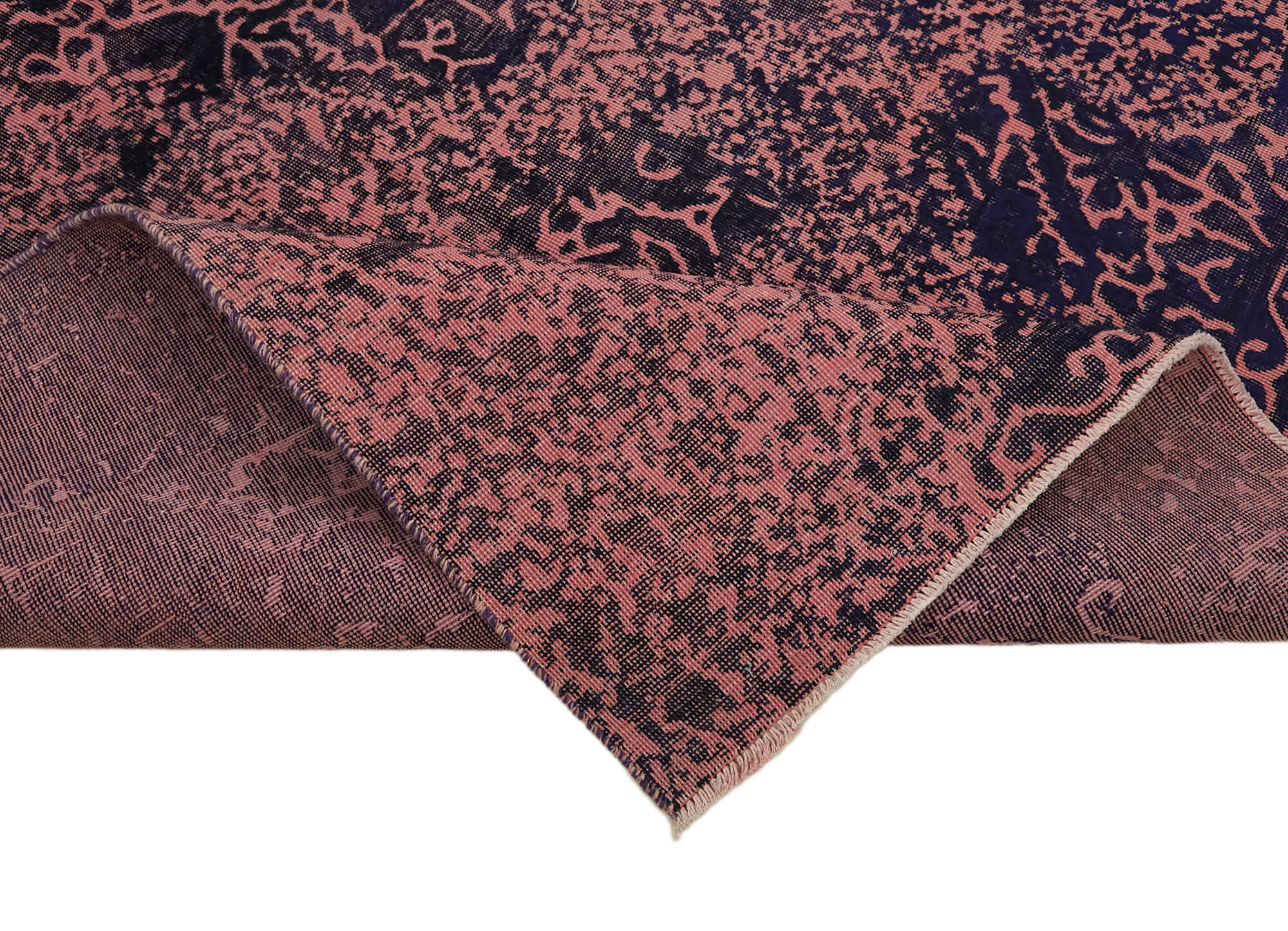 Handmade Turkish Contemporary 1980s 199 cm x 283 cm Blue Wool Carpet