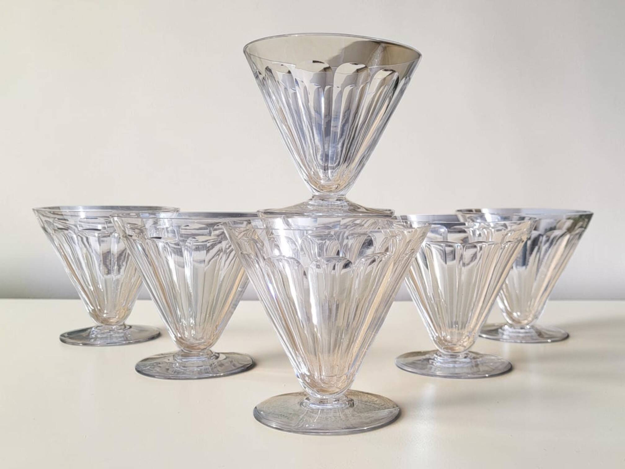 Baccarat - 7 water glasses model REX