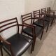 5 Scandinavian armchairs Niels o Møllers Møbelfabrik model 62