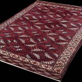 Turkmen Bukhara Yomud Rug: 3.10 X 2.08 Meters