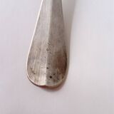 silver-plated metal ladle monogrammed PT orfevrerie L.Auzolle