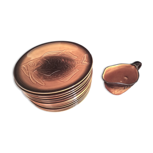 lot de 12 assiettes à