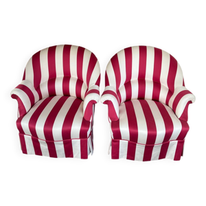 Paire de fauteuil crapaud